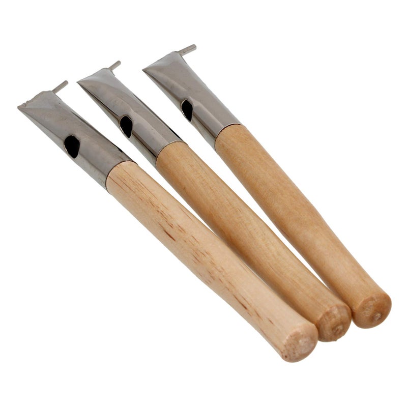 RDEXP Art Clay Pottery Printing Stainless Steel Batik Pens Sculpture Craft Pottery Tool Set of 3 - Image 3